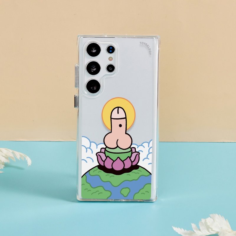 屌面人Lanparman蓮花佛像ㄐㄐ防摔透明SAMSUNG手機殼 - 手機殼/手機套 - 塑膠 多色
