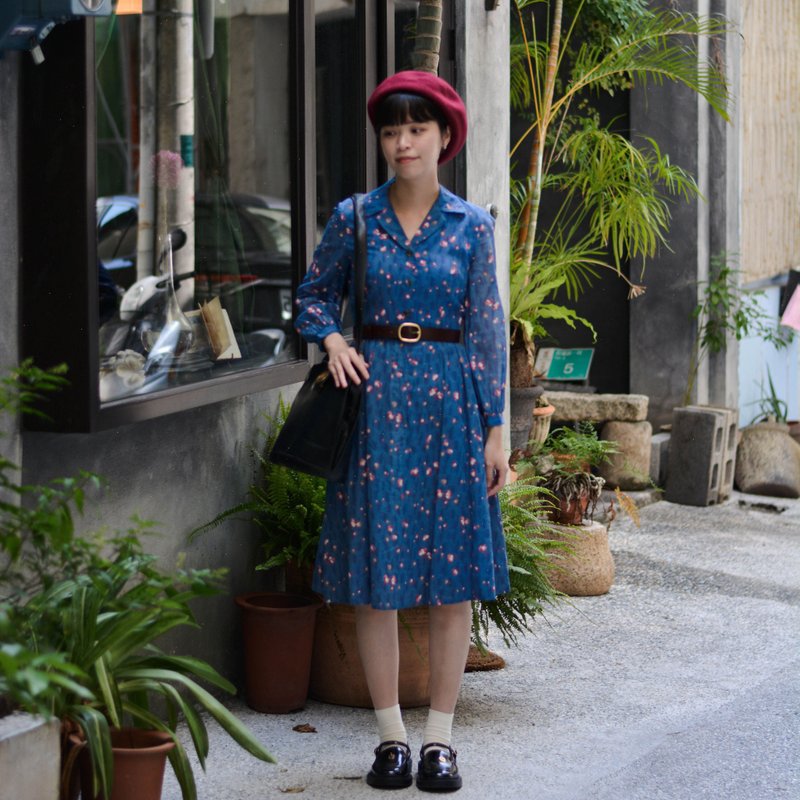 星夜 | ヴィンテージ長袖ワンピース - ワンピース - その他の素材 