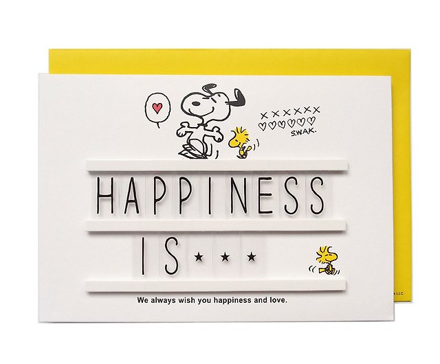 スヌーピー日本語カードハピネストランスペアレントワードバージョン ホールマーク ピーナッツ多目的 ショップ Hallmarkcards カード はがき Pinkoi