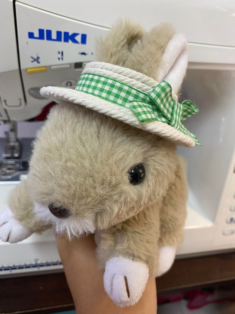 Q2-handmade pet birthday hat pet hair accessories headgear rabbit leash accessories rabbit wreath - imitation straw hat - ปลอกคอ - วัสดุอื่นๆ หลากหลายสี