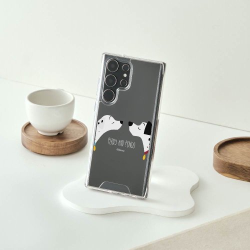TOYSELECT Disney Cats And Dogs-彭哥與白佩蒂防摔透明SAMSUNG手機殼