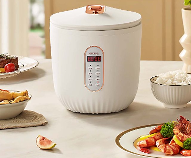 Miniature Real Working Rice Cooker in White | Mini Cooking Store