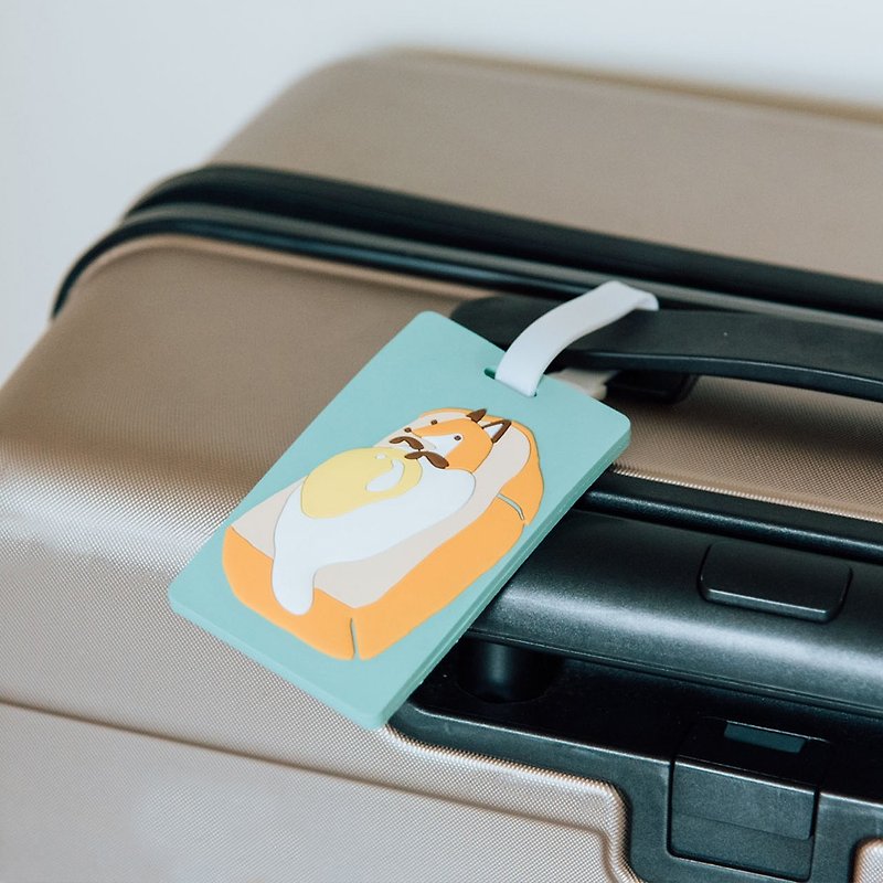 Foxji Lying Toast Luggage Tag - ที่ใส่บัตรคล้องคอ - ยาง 