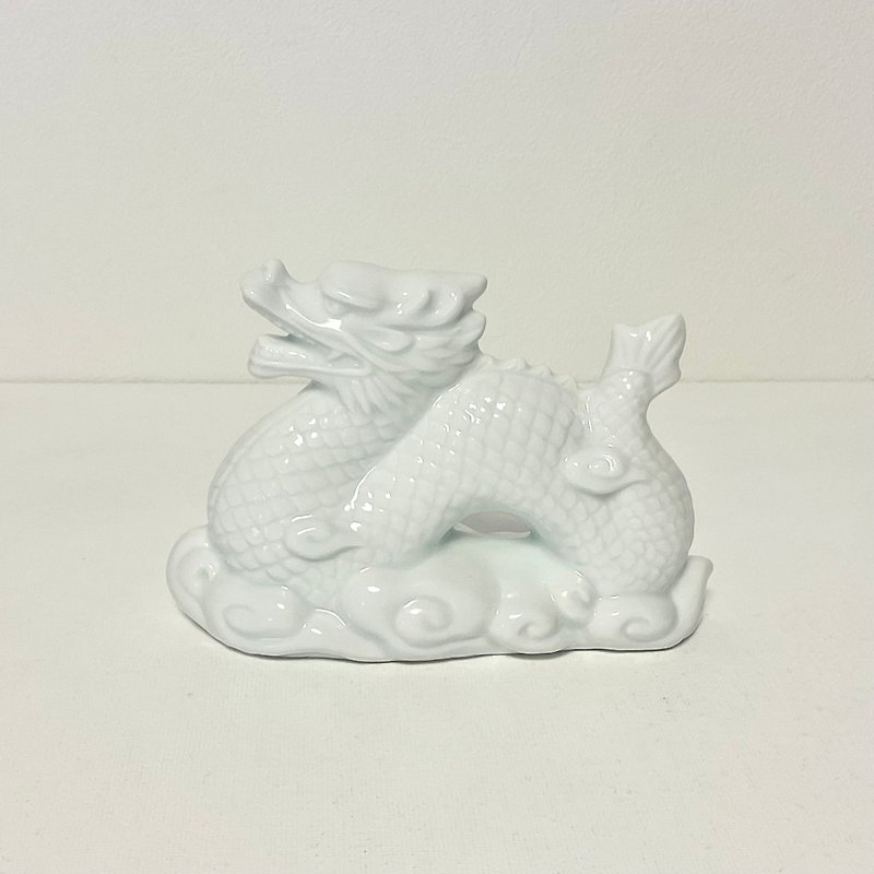 White porcelain dragon above the clouds - Items for Display - Porcelain 