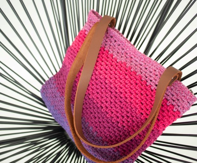 Pink and purple discount bag