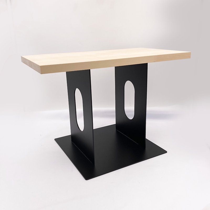 鉄材とレジャーサイドテーブルテーブルボードのサイズは、ソファ、コーヒーテーブル、寝室のローテーブルについて話し合うことができます - 机・テーブル - 金属 ブラック
