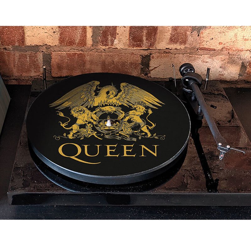 【皇后樂團】QUEEN (LOGO) 英國進口黑膠唱盤保護墊 - 其他 - 其他材質 多色