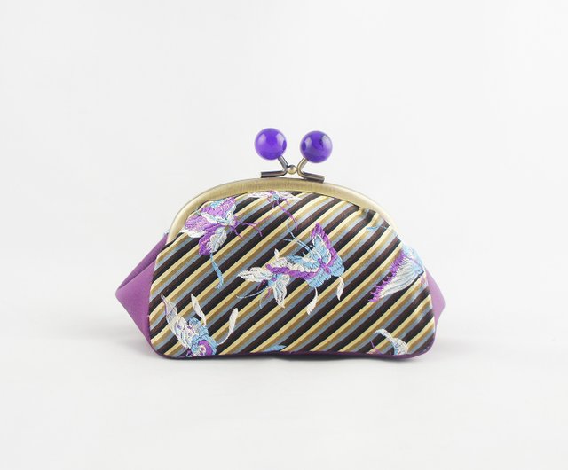 Purple butterfly online purse