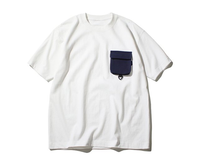 アーバン アウトドア ポケット Tシャツ チェック柄 コラージュ