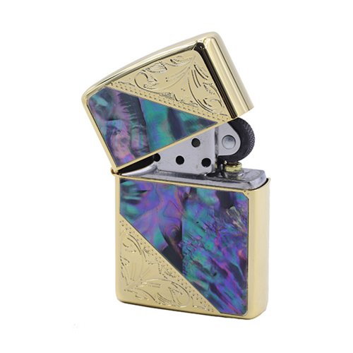 ZIPPO official flagship store] Pattern embossed pattern (bright gold)  windproof lighter ZA-3-163A - Shop zippo Other - Pinkoi