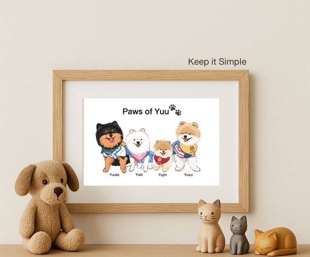 オーダーページ】似顔絵 ペット オリジナルポートレイト デジタル