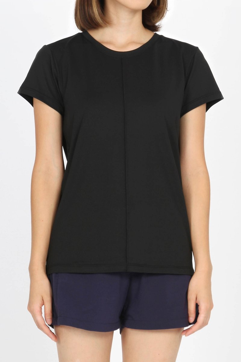 Classic cool instant sweat shirt - Black - Women's T-Shirts - Polyester Black