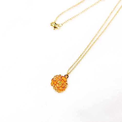 雅治設計 yajhih design 【卡片項鍊Card Necklace】臺灣文化 入色款-牡丹