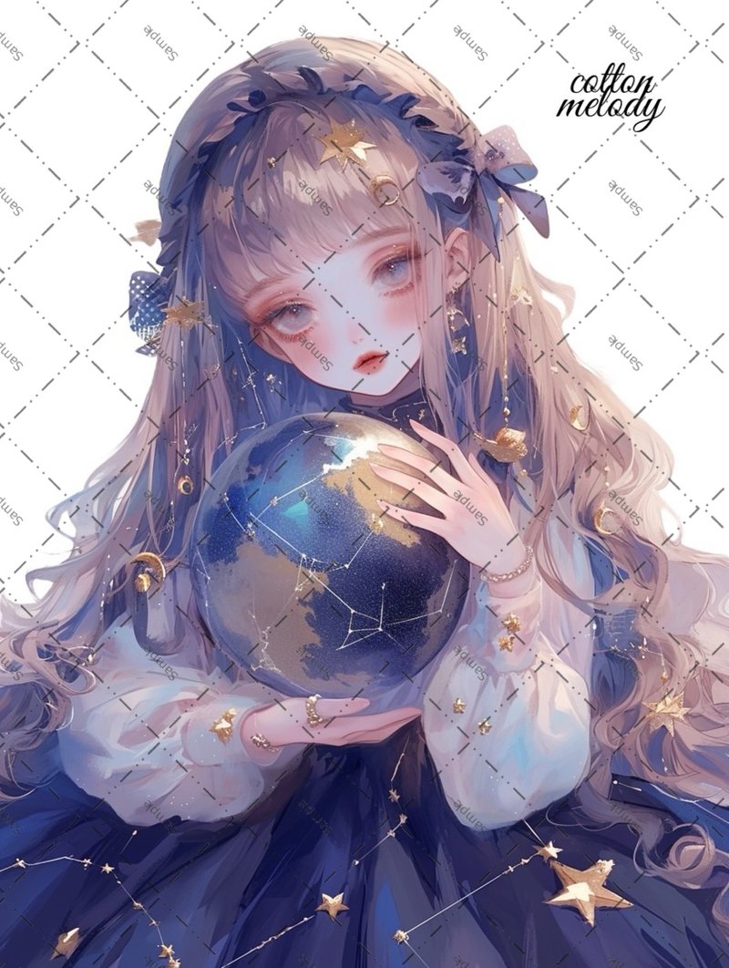 original sticker no.1712 人物ステッカー オリジナルステッカー 人物ステッカー 女の子ステッカー オリジナル人物ステッカー - 貼紙 - 紙 