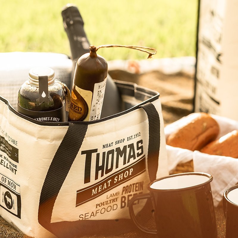 Thomas Butcher's レトロファッションクーラーバッグ(ミニ) 23x23x18(cm) - 弁当箱・ランチボックス - その他の素材 ブラック