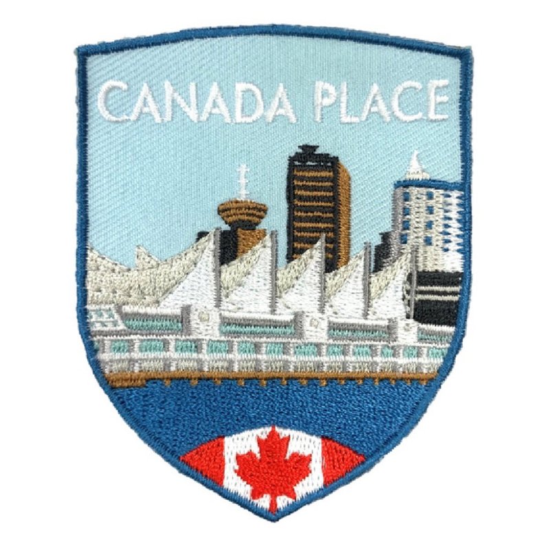 加拿大廣場 CANADA 地標電繡肩章 褲子 帽子 刺繡胸章 電繡袖標 - 徽章/別針 - 繡線 多色