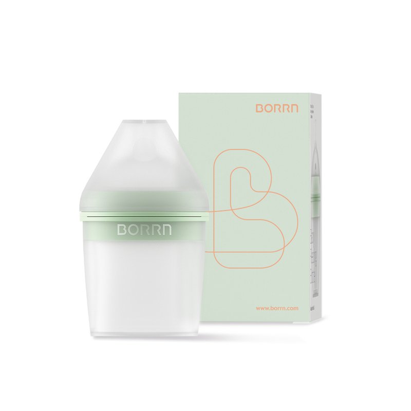 【英國設計製造】BORRN嬰兒矽膠奶瓶 食品級 海洋綠 - 奶樽/奶嘴 - 矽膠 綠色