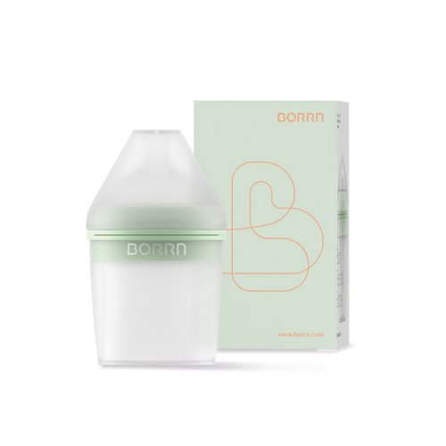 BORRN 【英國設計製造】BORRN嬰兒矽膠奶瓶 食品級 海洋綠