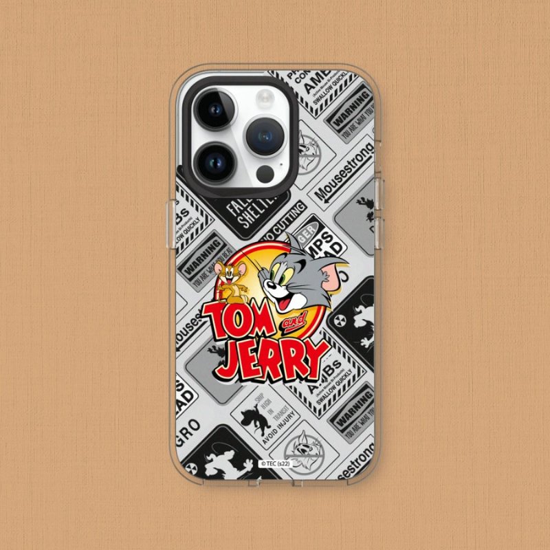 Clear透明手機殼∣湯姆貓與傑利鼠/貼紙系列-復古LOGO for iPhone - 手機配件 - 塑膠 透明