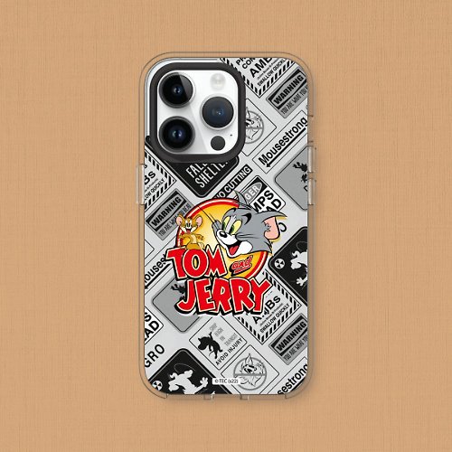 犀牛盾RHINOSHIELD Clear透明手機殼∣湯姆貓與傑利鼠/貼紙系列-復古LOGO for iPhone