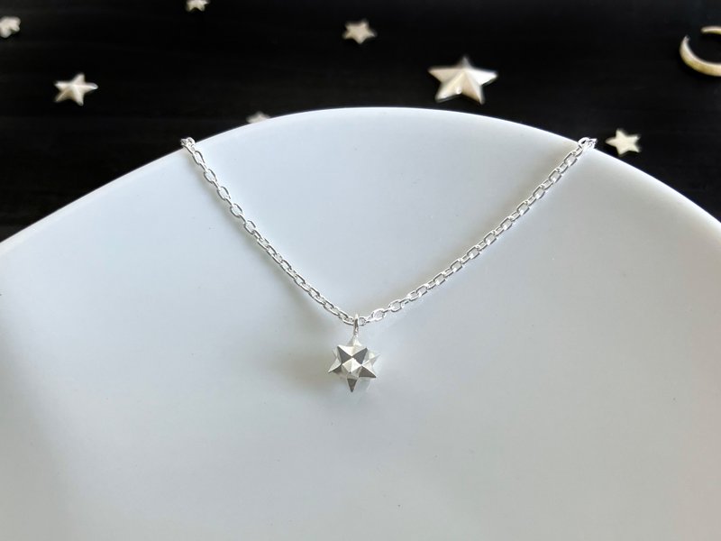 A Sparkling Little Star Necklace - Necklaces - Sterling Silver Silver