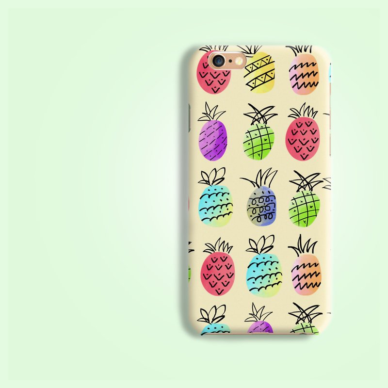 Pineapple pattern  hard Phone Case Cover for iphone X 8 HTC X9 M10 A9 A7 Sony Z5 - เคส/ซองมือถือ - พลาสติก 