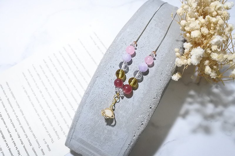 Travel around the world – natural crystal design necklace - สร้อยคอ - คริสตัล หลากหลายสี