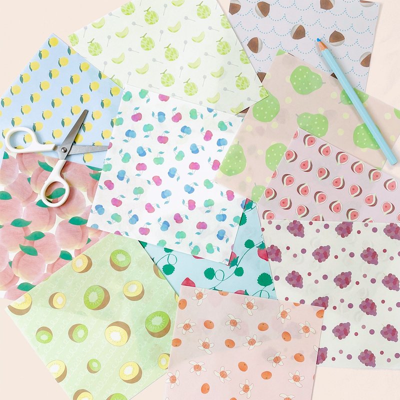 季節のくだものの折り紙セット - 其他 - 紙 多色