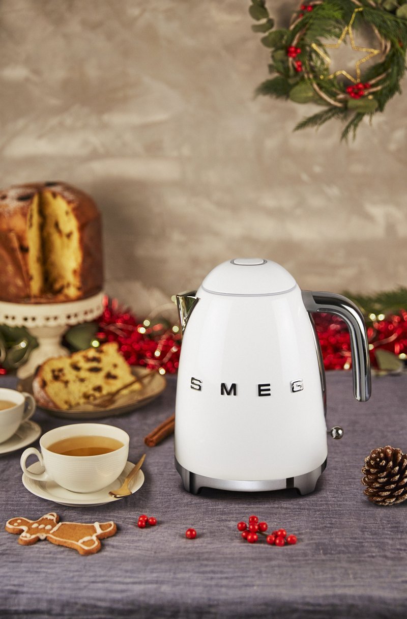 【SMEG】義大利大容量1.7L電熱水壺-珍珠白 - 廚房家電 - 其他金屬 白色