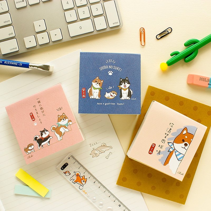 Shiba nosuke / MEMO Memo Pad - Sticky Notes & Notepads - Paper Pink