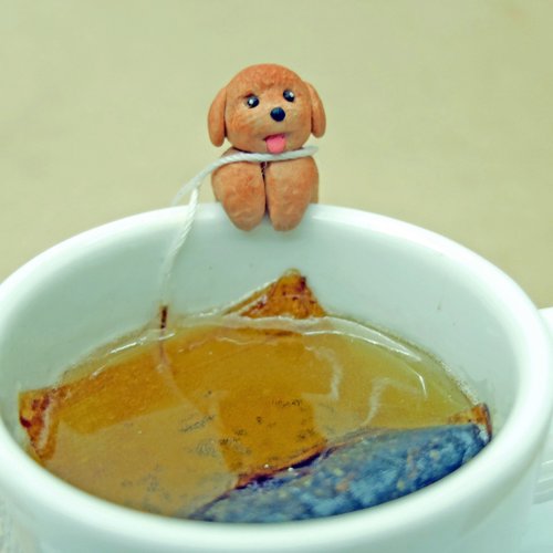 Toy Poodle Tea Bag Holder - Poodle Tea bag Holder - Shop Mini