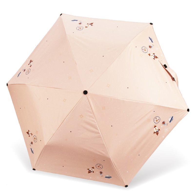 [Umbrella Man] Pull-down Tri-fold Umbrella – Trek Alien Pink - Umbrellas & Rain Gear - Waterproof Material Pink