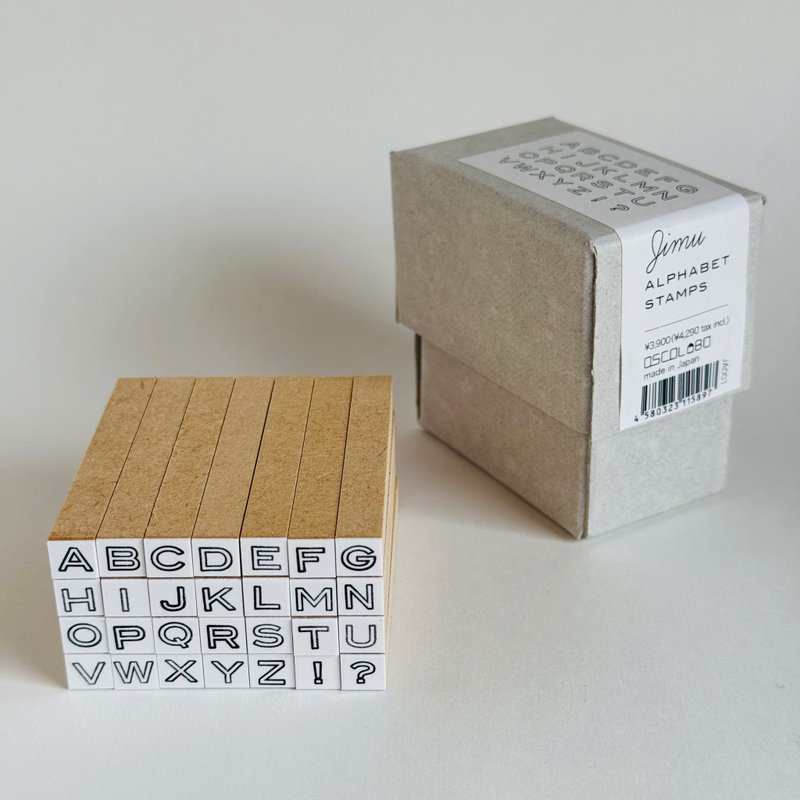 ジムアルファベットスタンプ【Jimu ALPHABET STAMPS】 - 印章/印台 - 橡膠 