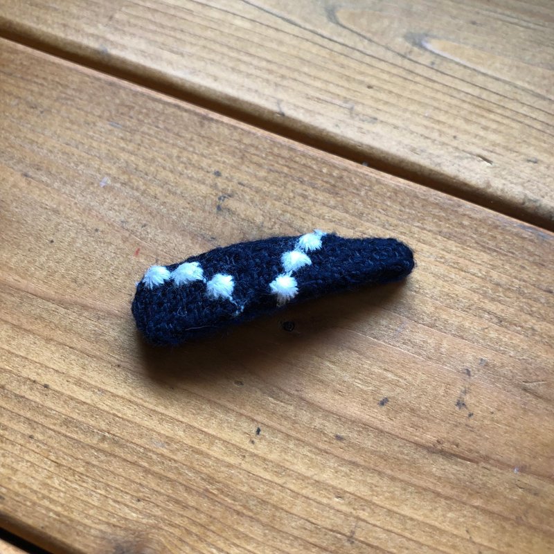 ヘアーアクセサリー　パッチンどめ ミナペルホネンタンバリン ハンドメイド - 髮夾/髮圈 - 棉．麻 黑色