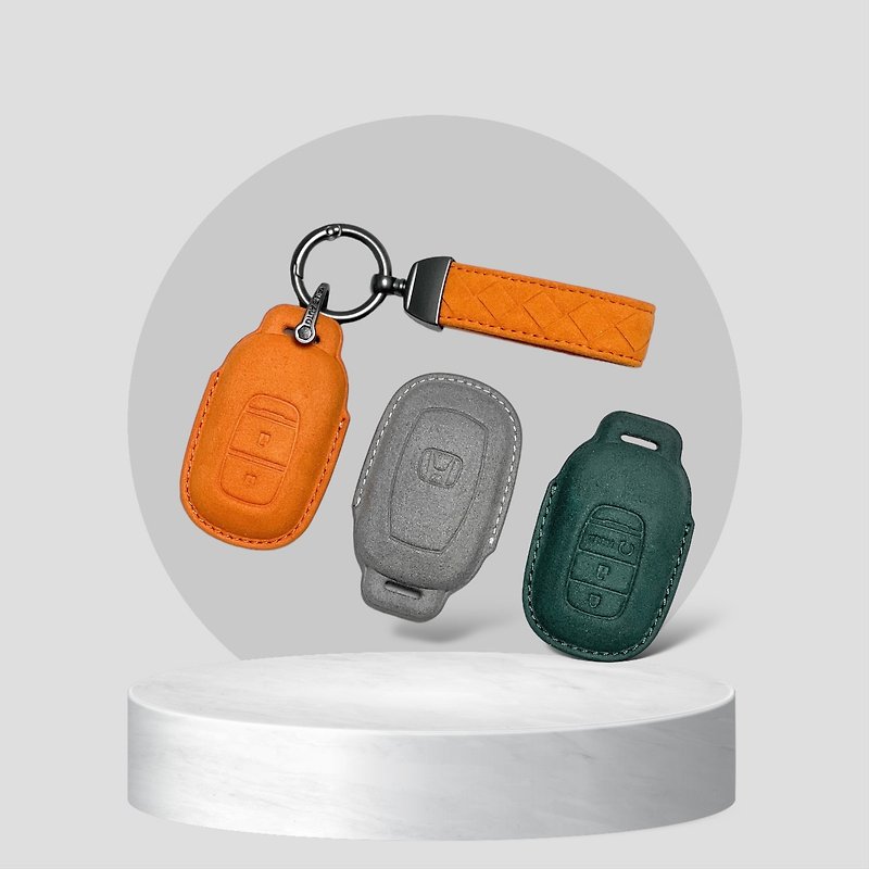 [Ready Stock Version] Honda CRV HRV Civic Odyssey Suede Key Case Leather Case - ที่ห้อยกุญแจ - หนังแท้ 