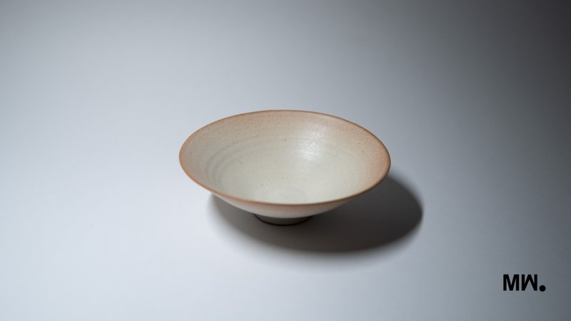 Pure pottery handmade wide mouth rice bowl - ถ้วยชาม - ดินเผา 