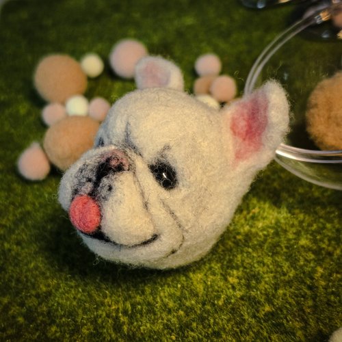羊毛フェルト フレンチブルドッグ キーホルダー 羊毛フェルト フレンチブルドッグ 羊毛フェルトキーホルダー（アクリル