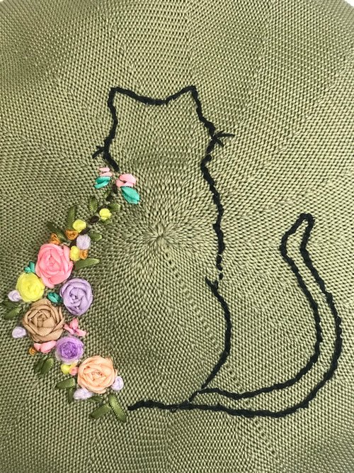 オリジナルデザインベレー帽新春秋刺繍帽子手作り刺繡ベレー帽