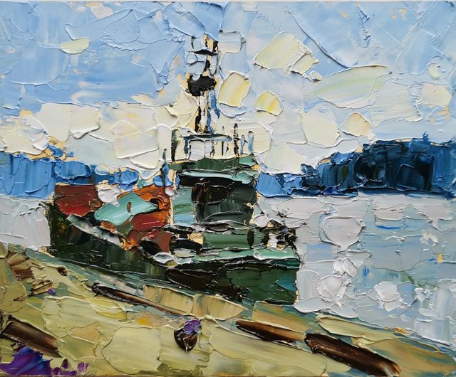 コル手工油畫油畫矯正畫微型油画微型绘画 - ショップ