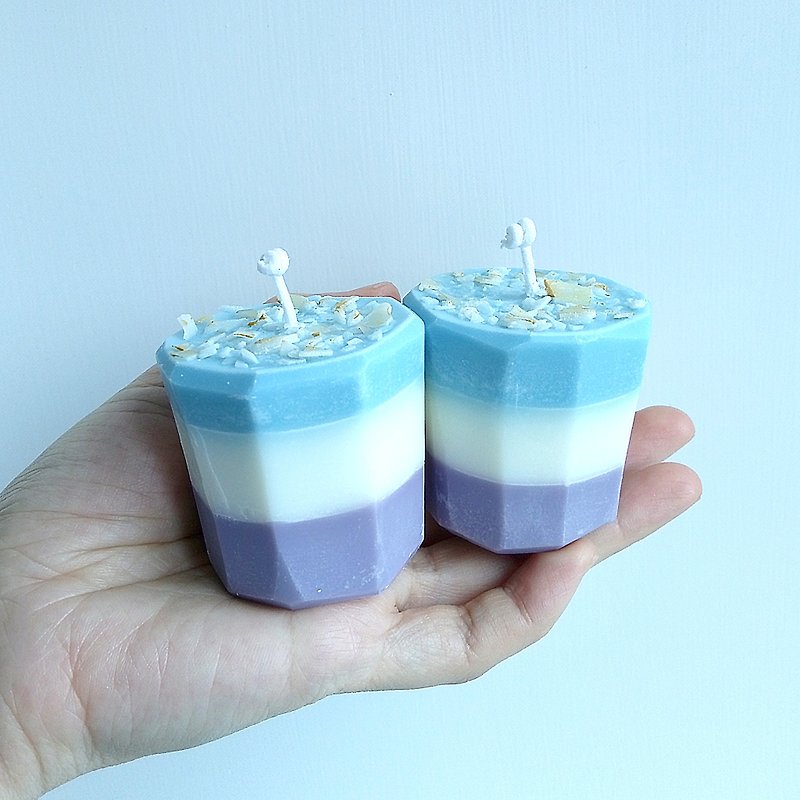Stones | Natural Soywax Scented Candle | Lavender Clove - Candles & Candle Holders - Wax Purple