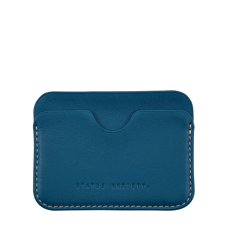 GUS Clip _Blue / Blue - ID & Badge Holders - Genuine Leather Blue