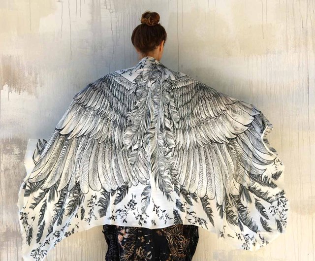 White Wings Shawl - Shop Shovava Scarves - Pinkoi