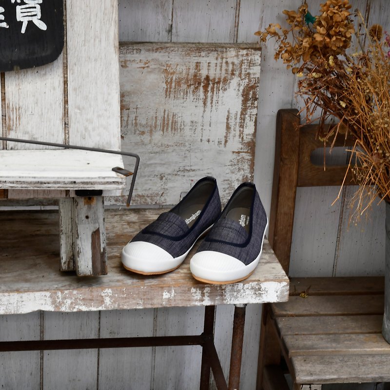 ann century blue/outing/two-color denim/limited/casual shoes/canvas shoes - Women's Casual Shoes - Cotton & Hemp 
