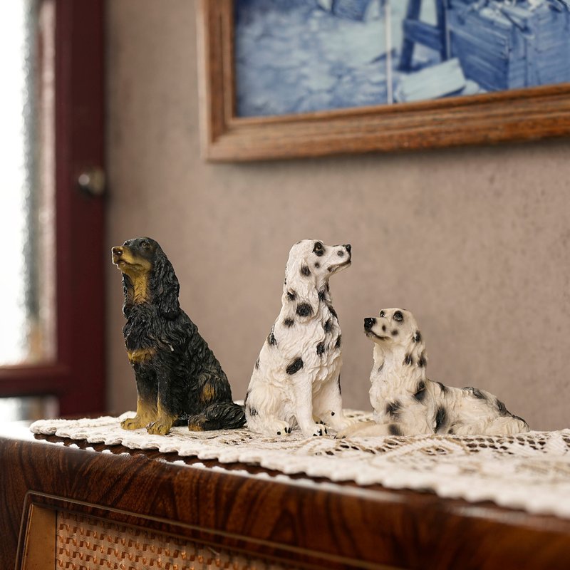 English setter model poly ornament - ของวางตกแต่ง - เรซิน หลากหลายสี