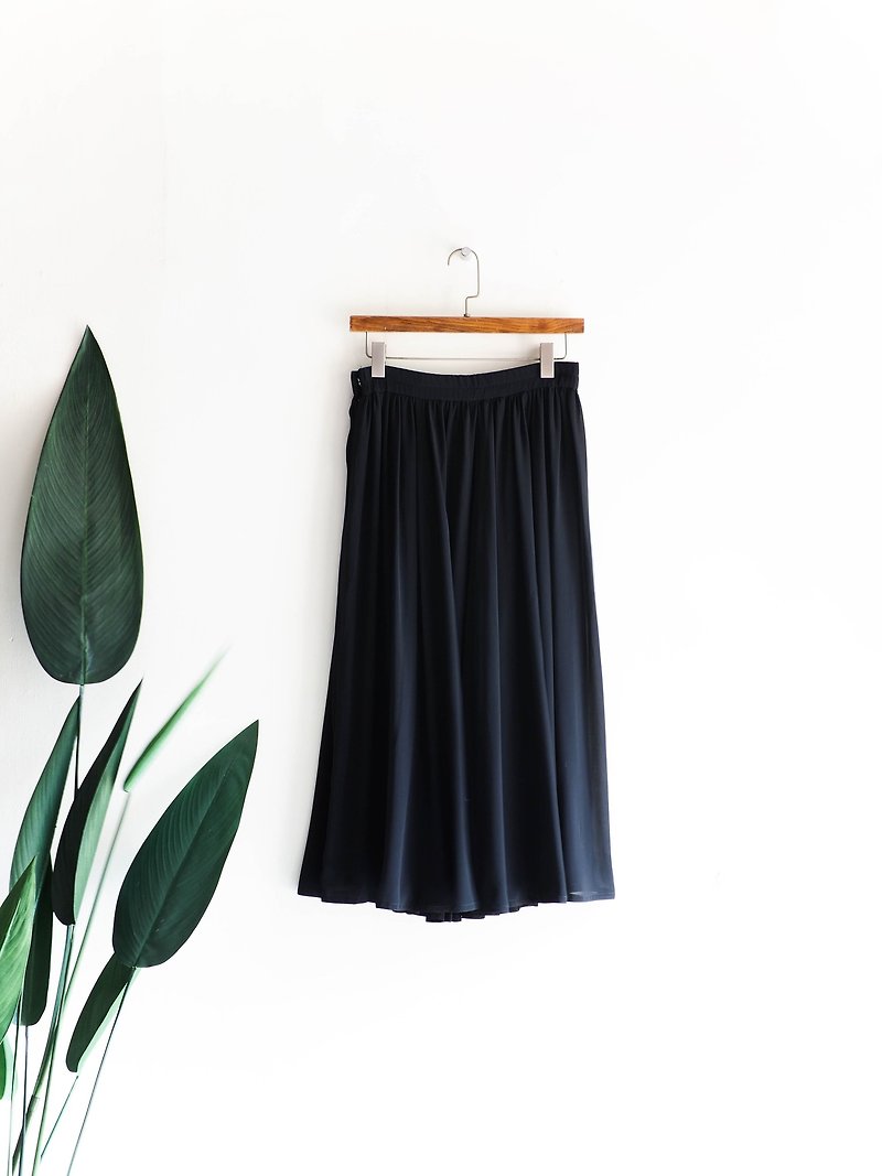 Kawasui - Kyoto Classic Drifting Love Antiques Sensation Spinning Wide Dress - Skirts - Polyester Black