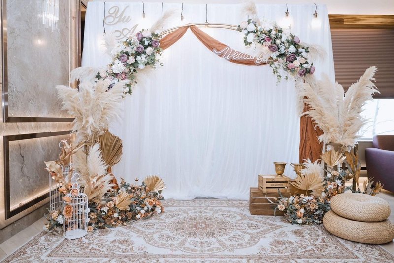 [Meet Eternity] The most beautiful heart-image wedding backboard wedding layout plan - Dried Flowers & Bouquets - Plants & Flowers 