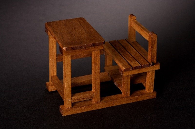 經典復刻懷舊課桌椅 - 其他 - 木頭 咖啡色