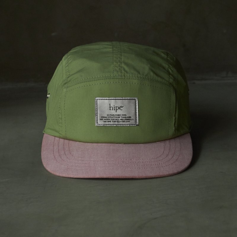 【Off-season sale】vintage green and old rose cap - Hats & Caps - Cotton & Hemp Green