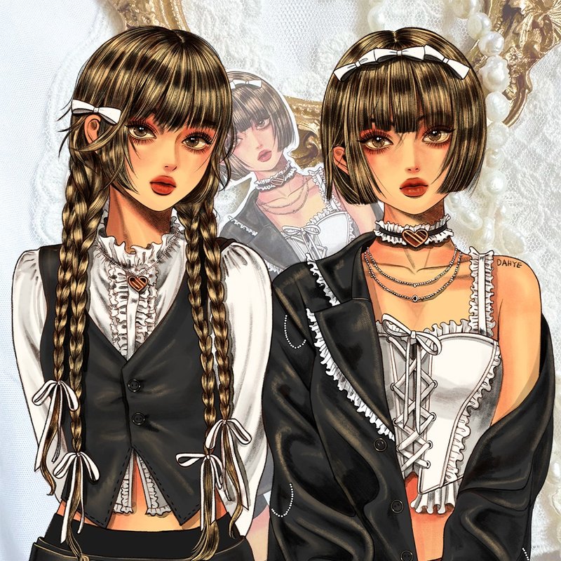 Girlish Red Sticker - Stickers - Paper Red