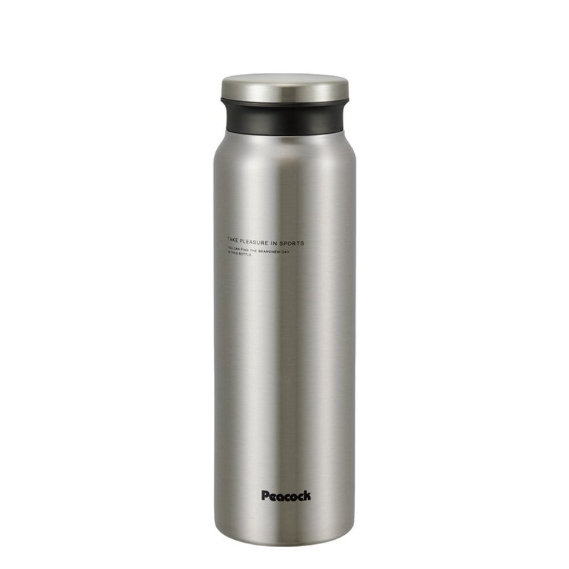 【孔雀Peacock】800ML 不鏽鋼保冷杯/保溫杯 商務休閒-原鋼色 - 保溫瓶/保溫杯 - 不鏽鋼 銀色